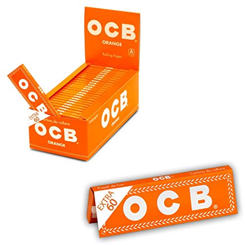 Papel para Ligar OCB Laranja (50 Un) OCB - Grampos - laranja, ocb, 50 unidades