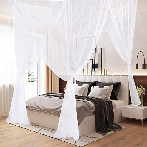 Mosquiteiro AIFUSI 4 Páginas (Bege - Algodão) AIFUSI - Roupa de cama - mosquito, 4 páginas, algodão