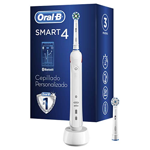 Escova de Dentes Elétrica ORAL-B Smart 4000 Azul Oral-B - Escovas de dentes - sensor de pressão, oscilação, rotação, remoção de placa