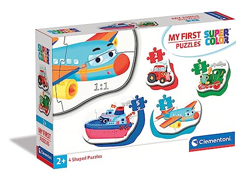 Puzzle CLEMENTONI My First Transport 4 Peças CLEMENTONI - Quebra-cabeças de encaixar - 4 peças, transportes, crianças, cores brilhantes