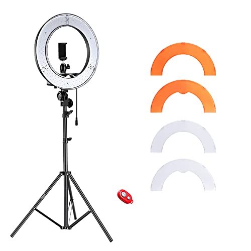 Kit de Luz e Suporte para Câmera NEEWER LED Neewer - Iluminação de estúdio & flashes - kit luz, suporte câmara, neewer led, iluminação flash, filtra colorido, anel led