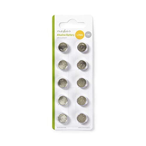 Pilhas Alcalinas Nedis Lr44 1,5V 10 Unidades NEDIS - Baterias de uso geral - alcalinas, lr44, 1.5v, 10 unidades