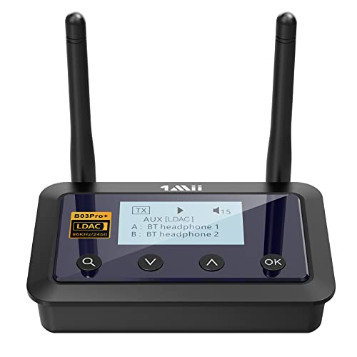 Adaptador Bluetooth 1Mii B03Pro+ (Receptor) 1Mii - Transmissores de áudio - bluetooth, 4.0, ldac, apt-x hd, HSP, hfp, a2dp, avrcp