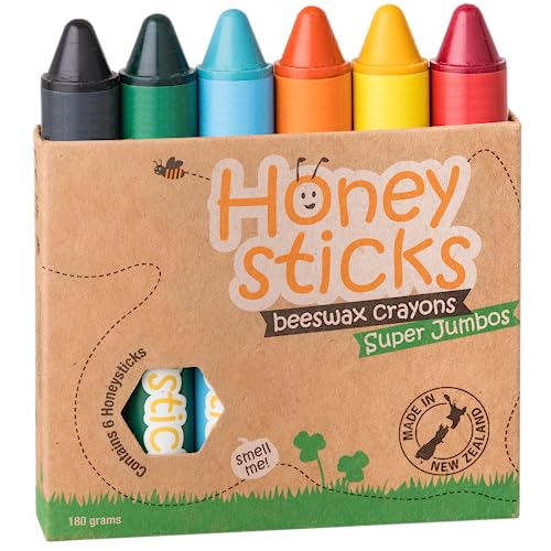 Honeysticks Cera Per Legno Puramente Al 100% Jumbo 6 Unidades Honeysticks - Banho e corpo - cera, lego, coloridas, naturais
