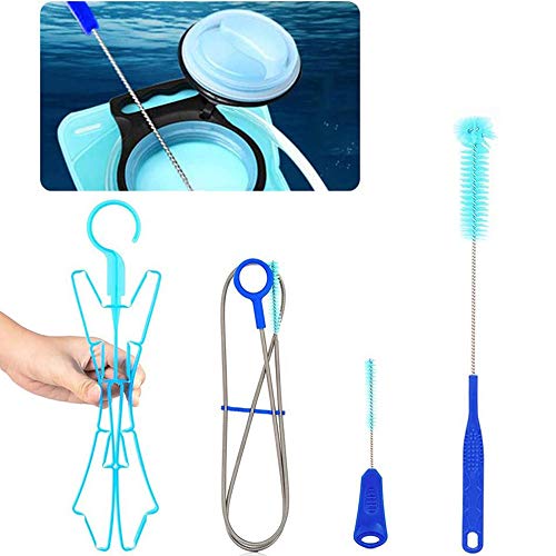 Kit de limpeza para urina de higiene (4 em 1) NETUME - Acessórios para sistema de hidratação - 4 em 1, pincel longo flexível, prancha dobrável