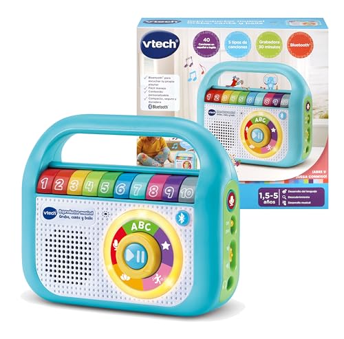 Vtech Música Para Canto E Dança (Idade Mínima Recomendada: 1 ano) VTech - Brinquedos - bluetooth, 1 ano, 40 canções, educativo