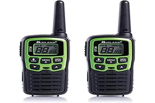 Walkie Talkie MIDLAND XT30 (8 Canales - 16.5 x 6.4 x 3.2 cm) Midland - Rádios bidirecionais - walkie-talkie, midland xt30, 8 canais, PMR446, ctcss tonos, alarme, silenciador microfone, visor lcd, clip cinto, bateria recarregável