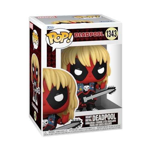 Figura FUNKO POP! Marvel Deadpool: Heavy Metal Band Funko - Brinquedos - vinil, 9 cm, marvel, deadpool