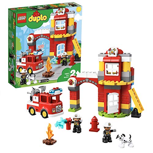 LEGO Duplo - Resgate da Caserna de Bombeiros (Idade Mínima: 2) LEGO - Blocos de encaixe - lego duplo, resgate, caserna de bombeiros, idade mínima 2, bombeiros, extintor