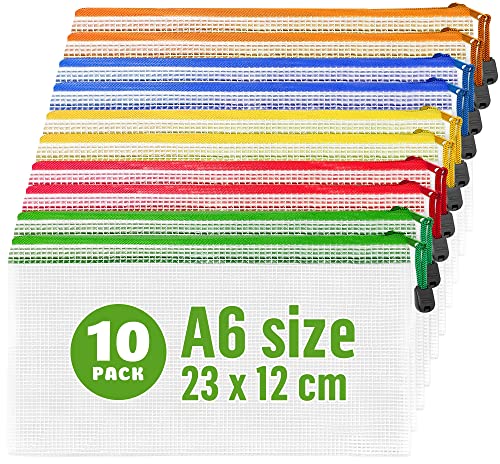 Bolsa de Plástico com Cremallera para Escola (10 Un) IRICUS - Bolsas de viagem - plástico, corrente, interior preto, fecho de correr
