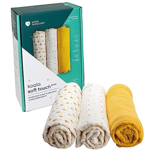 Mudinha KOALA BABYCARE (Algodão - Branco) Koala Babycare - Fraldas de pano e mantas de bebê - algodão, branco, macio, suave