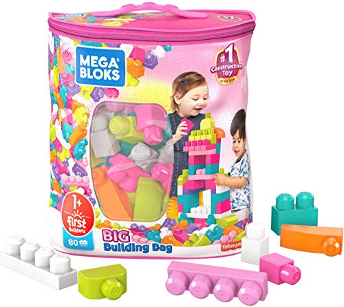 Jogo de Construção MEGA BLOKS DCH63 (Idade Mínima: 1 - 80 Peças) Fisher-Price - Brinquedos - 80 peças, motricidade fina, imaginação, blocos coloridos