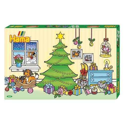 Calendário de Natal HAMA 10.3037 | Vermelho Hama - Calendários do advento - calendário, natal, 24 encaixes, decorar