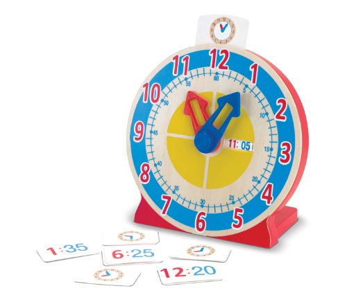 Jogo Tradicional MELISSA & DOUG Turn & Tell Wooden Clock Melissa & Doug - Brinquedos - jogo tradicional, clock, madeira