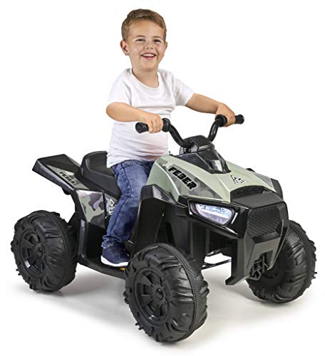 Mota Quadro FEBER com Rodas Boxer (Idade Mínima Recomendada: 3 anos) FEBER - Veículos elétricos de passeio - rodas maciças, 5 km/h, motor 12v, freio dianteiro
