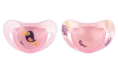 Chupeta TIGEX 80602236 (55 mm - 33 mm - 48 mm) TIGEX - Cuidados com a higiene oral - 55 mm, 33 mm, 4,8 mm, silicone macio