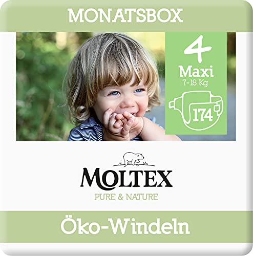 Fraldas ECOLOGICAS Molteks Pure & Nature Tamanho 4 ONTEX - Roupa interior - ecológicas, absorvente, proteção humidade, tecido absorve