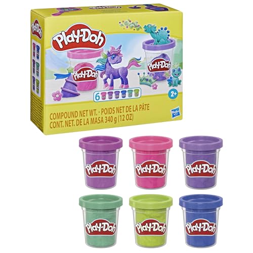 Conjunto de 6 Cachos de Plastilina PLAY-DOH (Idade mínima recomendada: 3 anos) Hasbro - Brinquedos - conjunto, 6 cachos, plastilina, play-doh, idade mínima, sortido