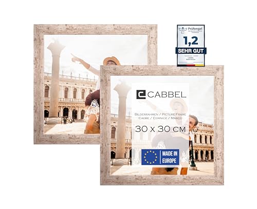 Conjunto de Moldura Duplo CABBEL 2 Unidades (Madeira - Magnésio e Vidro) CABBEL - Porta-retratos - moldura dupla, madeira, magnésio, vidro