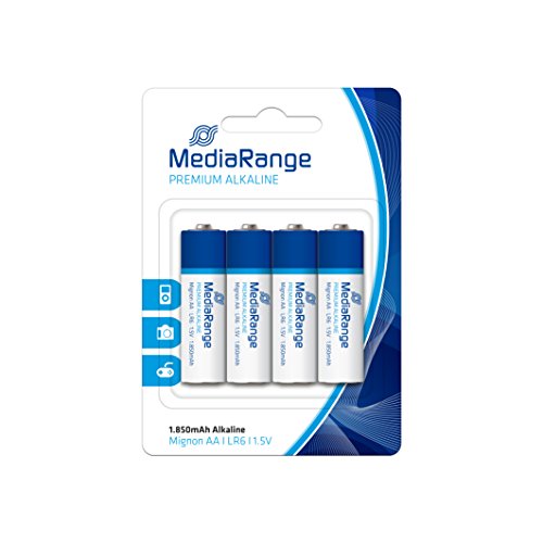 Pilha Recarregável MEDIARANGE MRBAT104 MediaRange - Baterias - 1.5v, 1850mAh, aa, alcalino