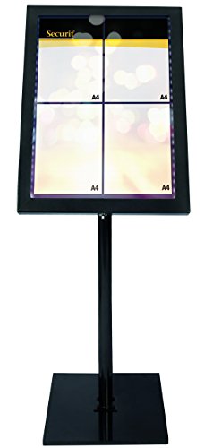Display Informativo SECURIT Classic (A4 - 21.6x29.7cm) SECURIT - Luminárias Decorativas - 21,6x29,7 cm, A4 porta, led, inclinável