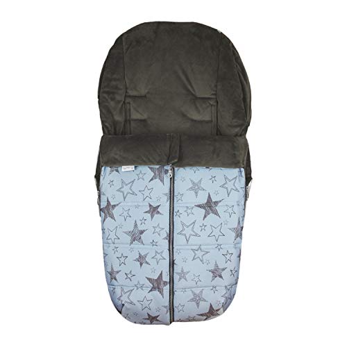 Saco Carrinho Bebé Universal Azul Empolado Rosy Fuentes - Forros e sacos de transporte para bebês - universal, azul, empoeirada, proteção