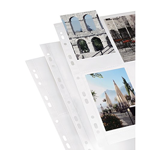 Hama Photo sleeves for ring-binder albums A4, White, 10 x 15 cm (Foto) Hama - Capas de cartão - 10 folhas, a4, 9x13/10x15 cm, branco
