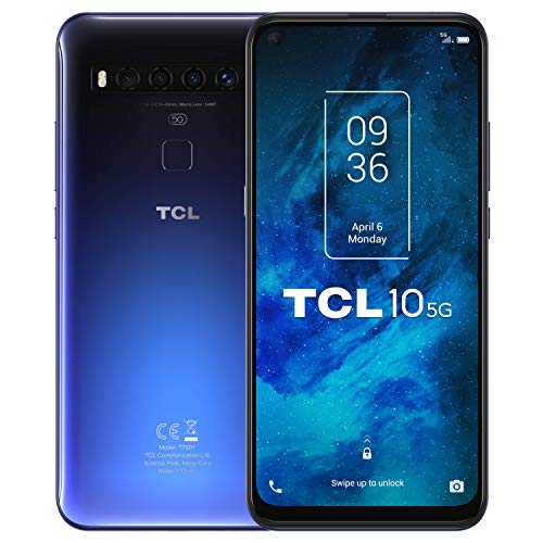 Smartphone TCL 10 5G (6.53'' - 6 GB - 128 GB - Azul) TCL - Telemóveis - 6.53 polegadas, 6 GB RAM, 128 gb armazenamento, Android 10