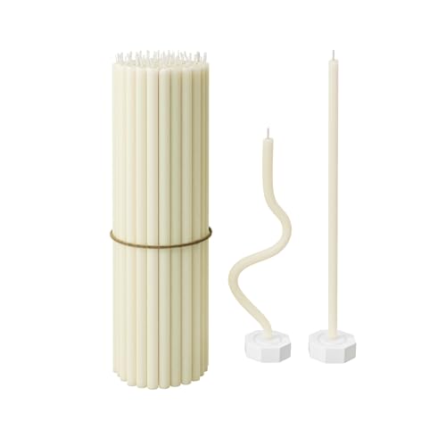 Candeeiros de Beija Pura - 40 Velas Candelabro Delgadas e Altas BlueBee Candles - Velas - velas, candelabro, delgadas, altas