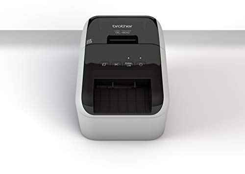 Impressora de Etiquetas BROTHER QL-800 (Velocidade ppm: Até 110 mm/seg) Brother - Impressoras, fotocopiadoras e máquinas de fax - velocidade 110 mm/s, resolução 300x600 dpi, tamanho material 62 mm, preto/vermelho