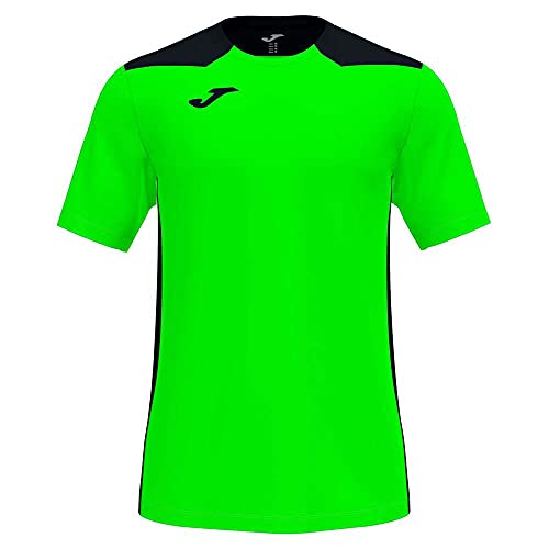 Camiseta para Homem JOMA Flúor Verde (XS) Joma - Camisas e tops - manga curta, colar redondo, corte contraste, logotipo bordado