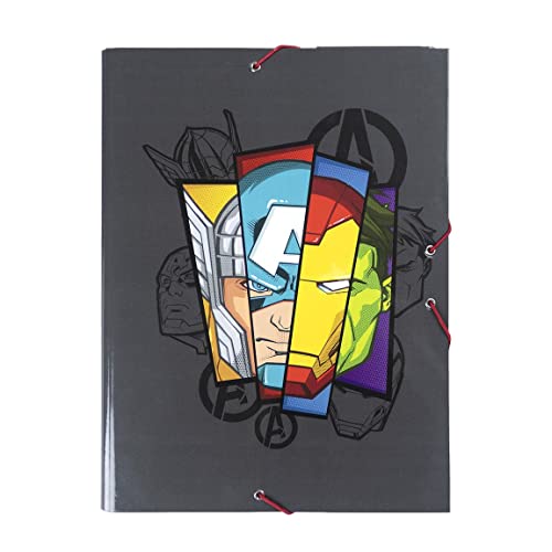 Pasta THE AVENGERS A4 Preto (24 x 34 x 4 cm) Avengers - Pastas de arquivo - avengers, a4, 24 x 34 cm, durável