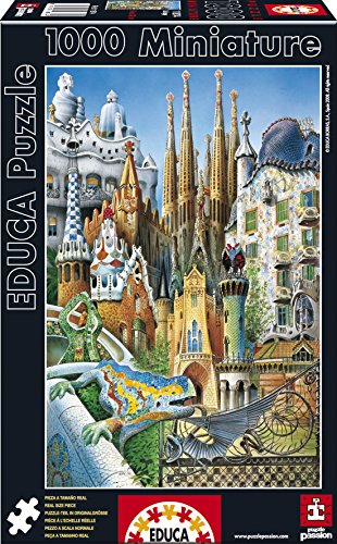 Puzzle EDUCA BORRAS Barcelona (Idade Mínima: 12 Anos - 1000 Peças) EDUCA - Quebra-cabeças de encaixar - barcelona, 1000 peças, cartão, 12 anos