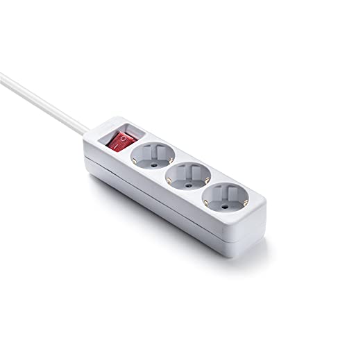 Base Múltipla Ecológica com Interruptor Branco FAMATEL MicroConnect - Filtros de linha e supressores de surtos - ecológica, interruptor, branco