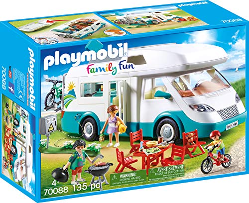 Playmobil Family Fun 70088 conjunto de bonecos temáticos para crianças PLAYMOBIL - Conjuntos de brinquedos - autocaravana, mesa, cadeiras, fogão