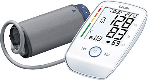 Tensiometro de brazo Beurer BM45 | Azul, Blanco (Relojes y accesorios de lujo) Beurer - Monitores de pressão sanguínea - tensiómetro, brazo, beurer, bm45, detecção, arritmias