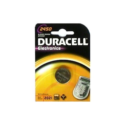 Pilha não recarregável DURACELL 2450 K1 (1 unidade) Duracell - Baterias de uso geral - litio, 3 V, botão/moeda