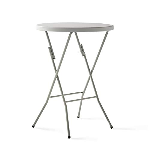 Mesa de Apoio INNOVATION HOME FURNISH COCKTAIL (Branco - Aço - 80x50x100 cm) KitGarden - Mesas dobráveis - plegável, multiusos, 80x50x100 cm, interior exterior