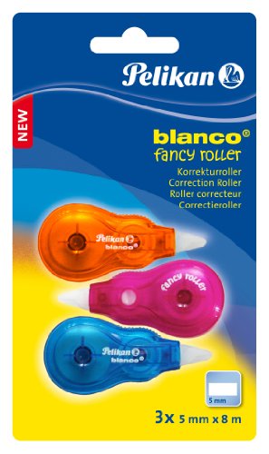 Fita Correctora PELIKAN Blanco Fancy (Multicor - 3 Unidades) Pelikan - Correção de fluídos, canetas e fitas - multicor, 3 unidades, branca, fancy