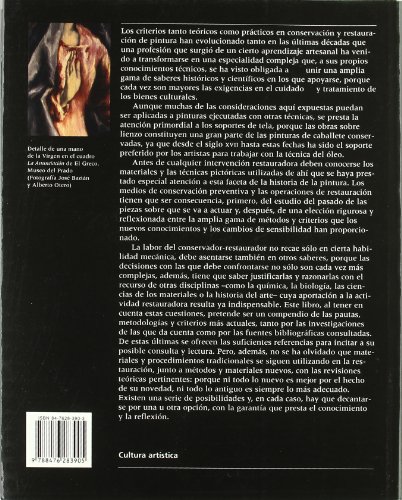 Livro Conservación Y Restauración De Pintura Sobre Lienzo de María Luisa González (Espanhol) SERBAL - Livros - conservação, restauração, pintura sobre lienzo
