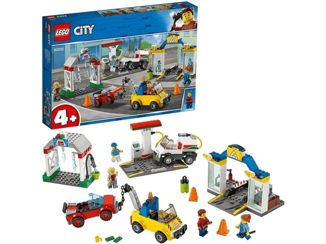 LEGO City - Centro de Assistência Automóvel (Idade Mínima: 4) LEGO - Blocos de encaixe - lego city, centro assistência automóvel, reparar carro, mecânico, reparações, posto gasolina