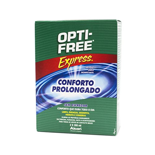 Alcon Opti-Free Express Contact Lens Solution (2 x 355 ml) OPTI-FREE - Solução para lentes de contato - contact lens, solution, 355 ml