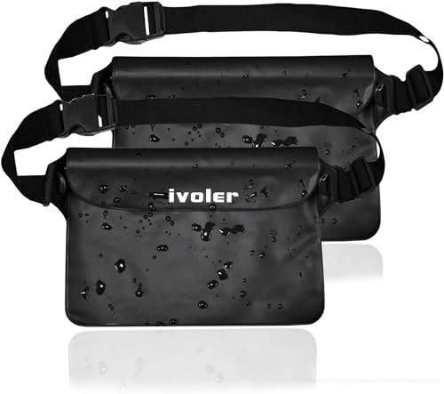 Ivoler 2 Unidades Riñonera Impermeable Universal com Correia de Cinto Preto ivoler - Acessórios para telemóveis - impermeável, universal, correia de cinto
