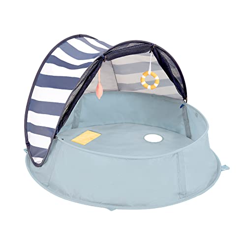 Rede de Praia BABYMOOV Aquani Mariner (100 x 150 cm) BABYMOOV - Parques infantis - 100 x 150 cm, mosquetão plegável, colchoneta extraível, pop up