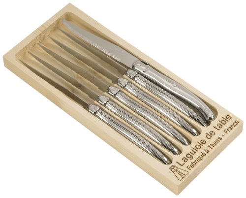 Conjunto de Facas de Cozinha LAGUIOLE Inox Laguiole Jean Dubost - Facas de mesa - inox, 6 peças, cozinha, carne