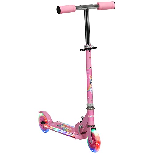 Trotinete Infantil HOMCOM com Luzes e Música (Idade Mínima: 3 - Até: 7 Anos) SPANISH AOSOM - Patinetes elétricos - música, luzes, ajustável, espuma
