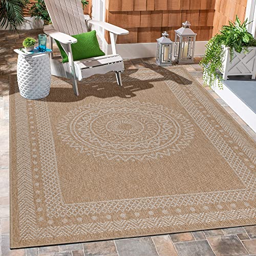 Tapete Exterior/Interior Carpetsale24 | 160x230cm - Bege carpetsale24 - Tapetes - 160x230cm, bege, exterior, resistente