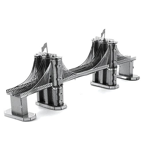 Jogo de Construção JUGUETRONICA Brooklyn Bridge (Idade Mínima: 14) JUGUETRÓNICA - Jogos - jogo de construção, 14 anos, detalhes asombrosos, vehículos, monumentos, edifícios