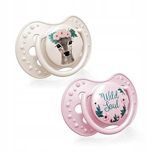 Chupetas LOVI Mini (Silicone - Rosa - 2 Unidades) LOVI - Cuidados com a higiene oral - silicone, rosa, mini, 2 unidades