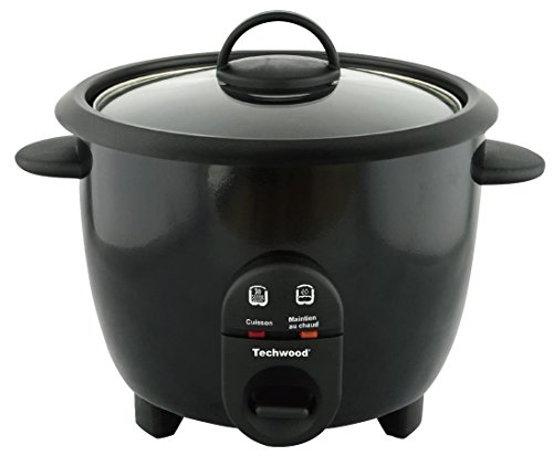 Panela de Arroz TECHWOOD TCR-106 (Preto - 1 L - 400 W) TECHWOOD - Panelas de arroz - 1 l, 400 W, recipiente removível, indicação nível água